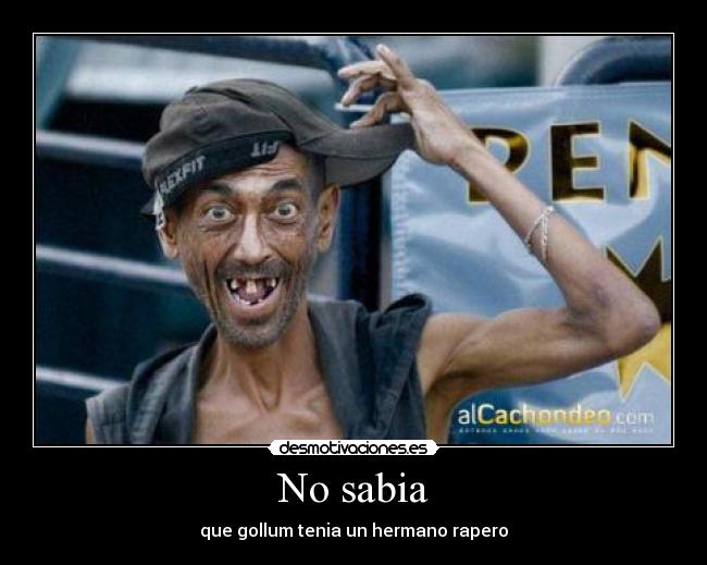 No sabia -