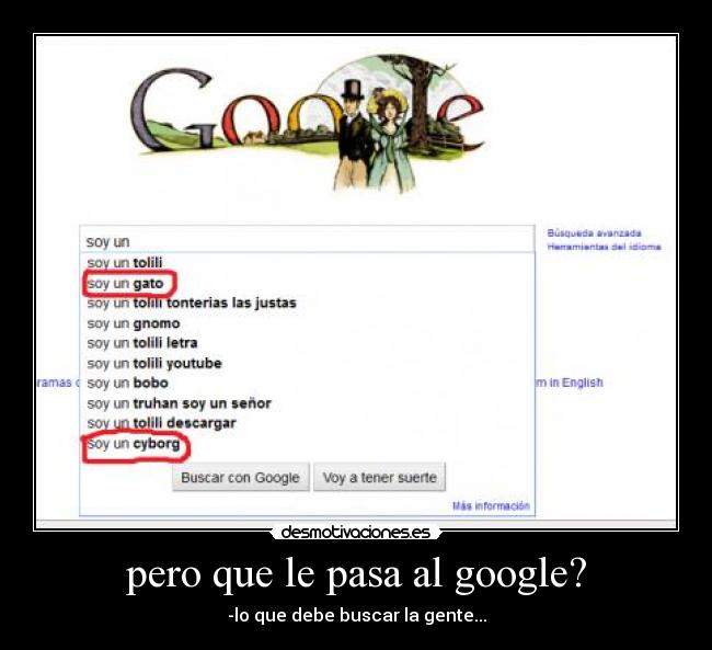 pero que le pasa al google? -