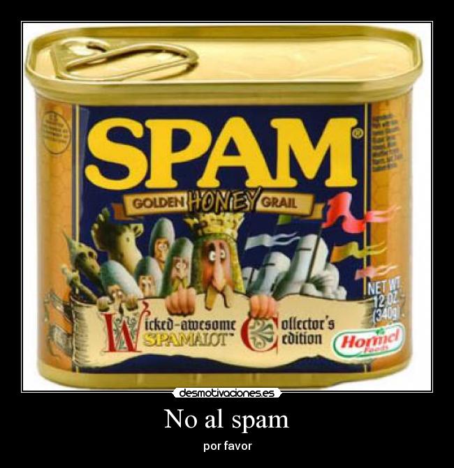 No al spam - por favor