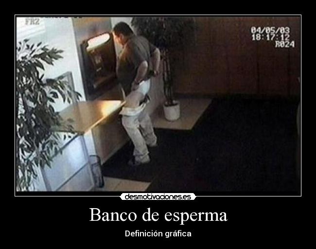 Banco de esperma - Definición gráfica