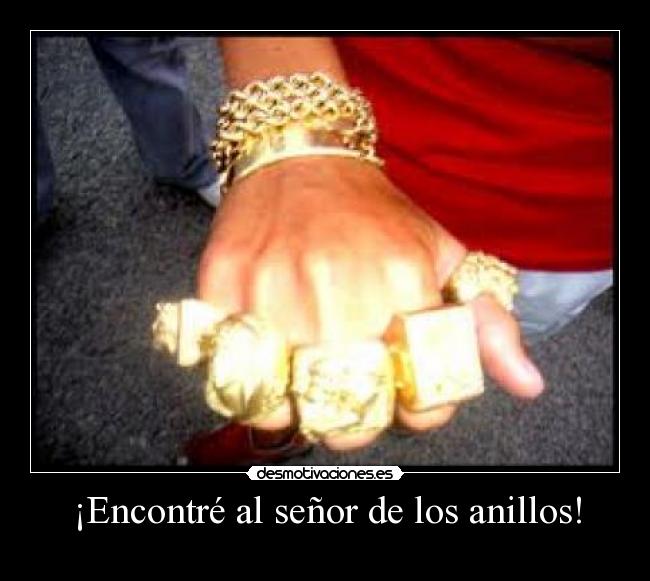 ¡Encontré al señor de los anillos! - 