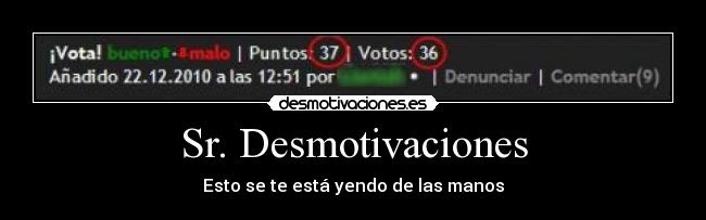 Sr. Desmotivaciones -