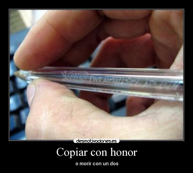 Copiar con honor -