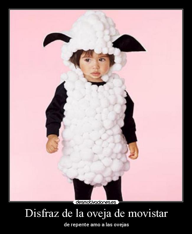 Disfraz de la oveja de movistar -
