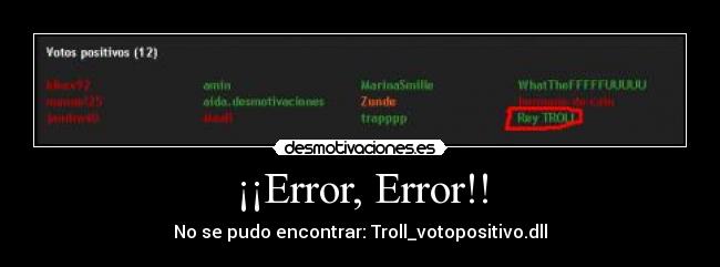 ¡¡Error, Error!! - 