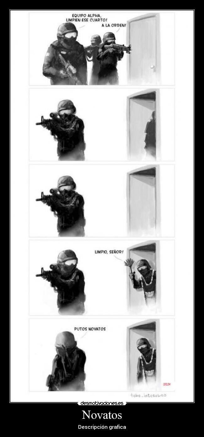 carteles swat novatos desmotivaciones