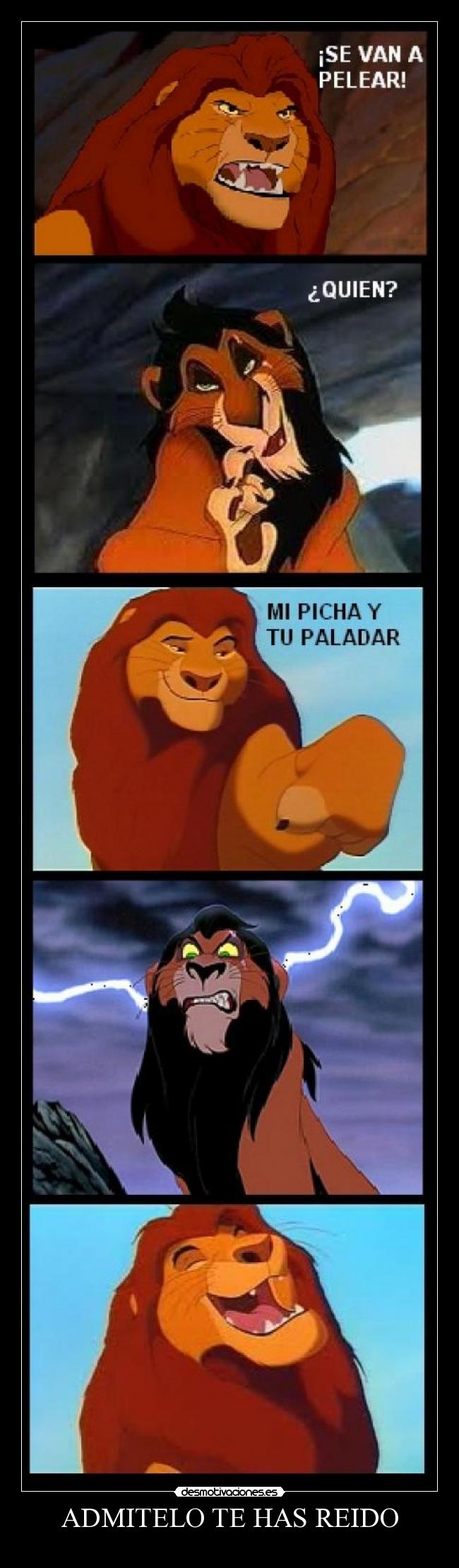 ADMITELO TE HAS REIDO -