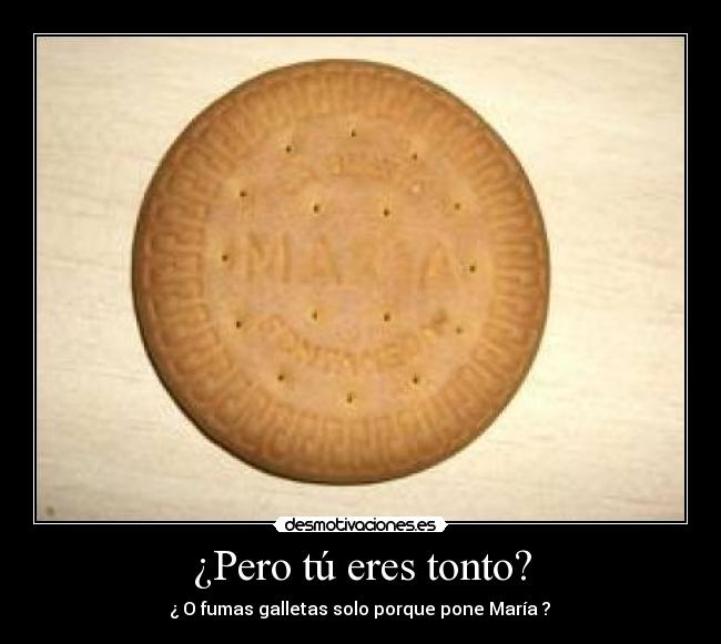 ¿Pero tú eres tonto? -