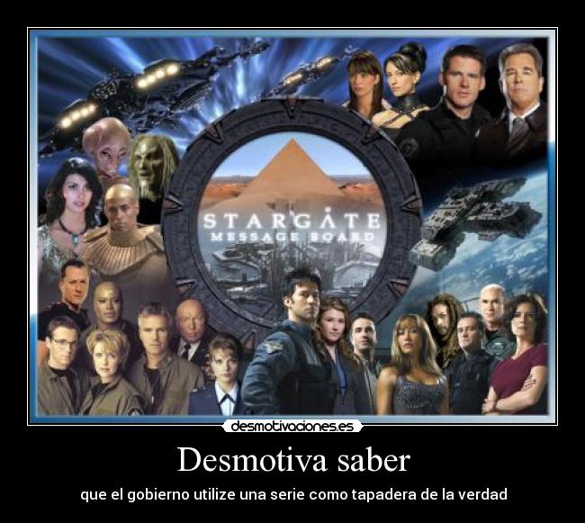 Desmotiva saber - que el gobierno utilize una serie como tapadera de la verdad