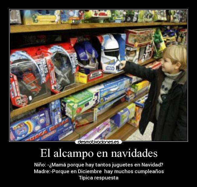 El alcampo en navidades -