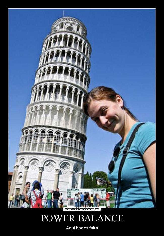 POWER BALANCE - Aquí haces falta