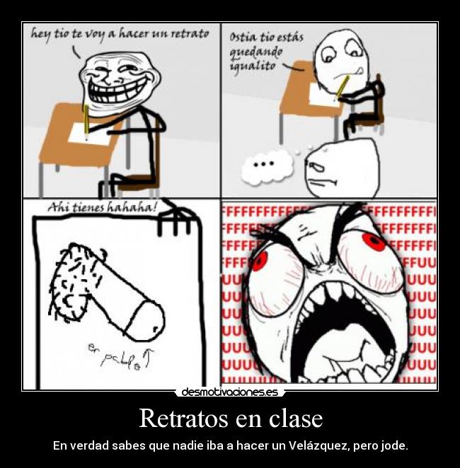 Retratos en clase -