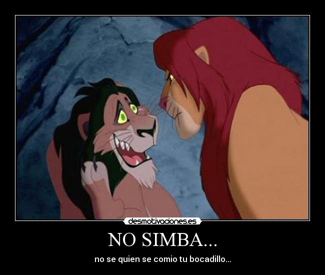 NO SIMBA... -