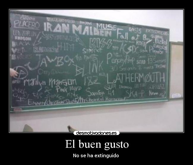 El buen gusto - No se ha extinguido 