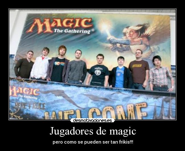 Jugadores de magic -