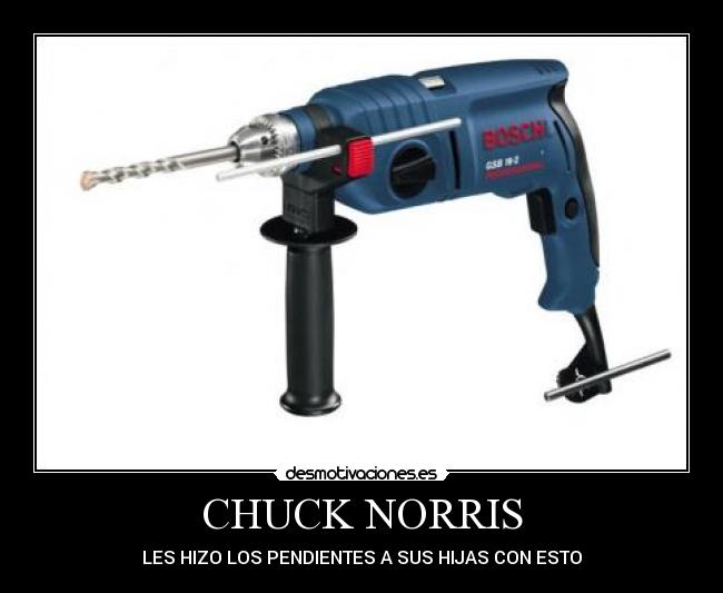 CHUCK NORRIS - LES HIZO LOS PENDIENTES A SUS HIJAS CON ESTO