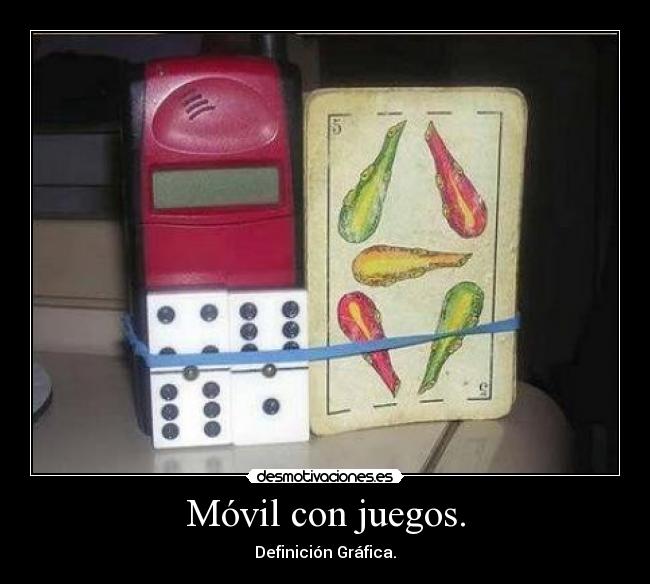 Móvil con juegos. - 