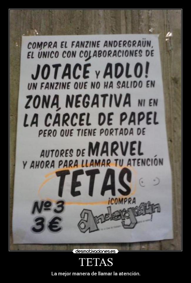 carteles tetas tetas desmotivaciones
