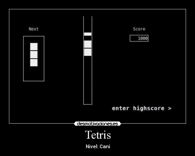 Tetris - Nivel: Cani