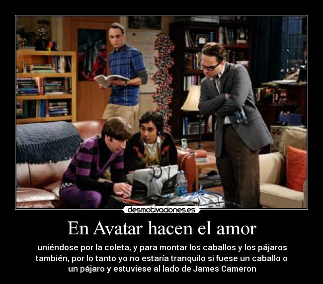 En Avatar hacen el amor -
