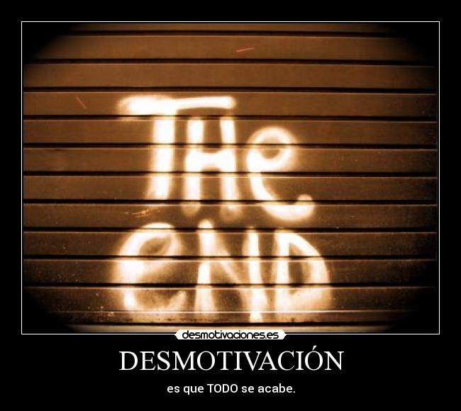 DESMOTIVACIÓN -