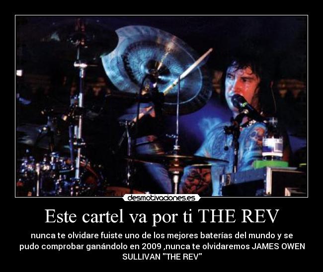 Este cartel va por ti THE REV -