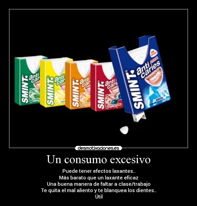 Un consumo excesivo -