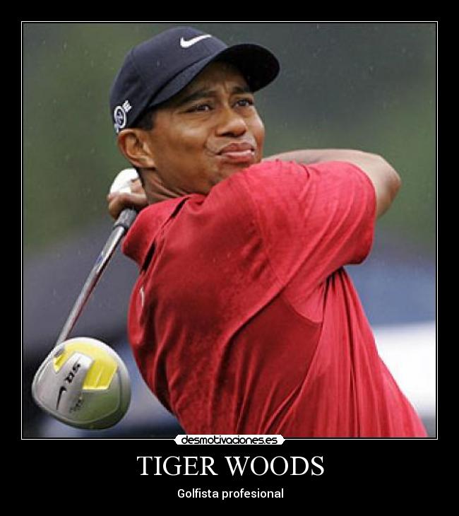 TIGER WOODS - Golfista profesional