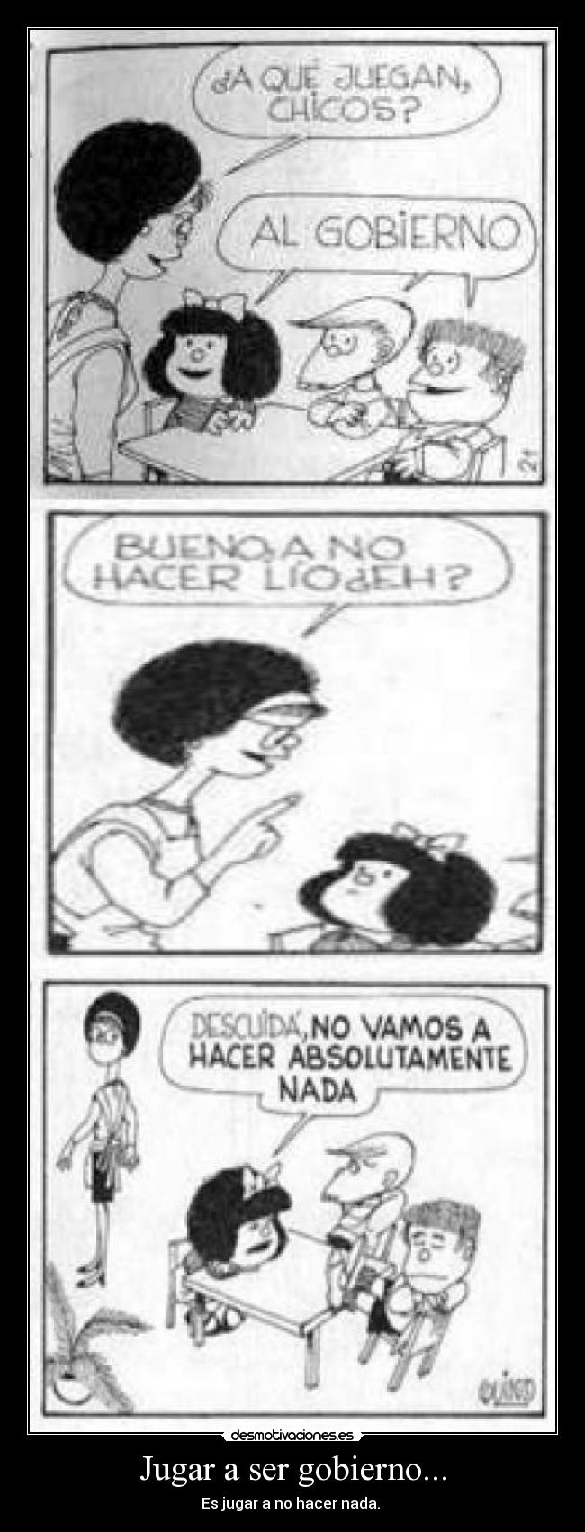 Jugar a ser gobierno... - 