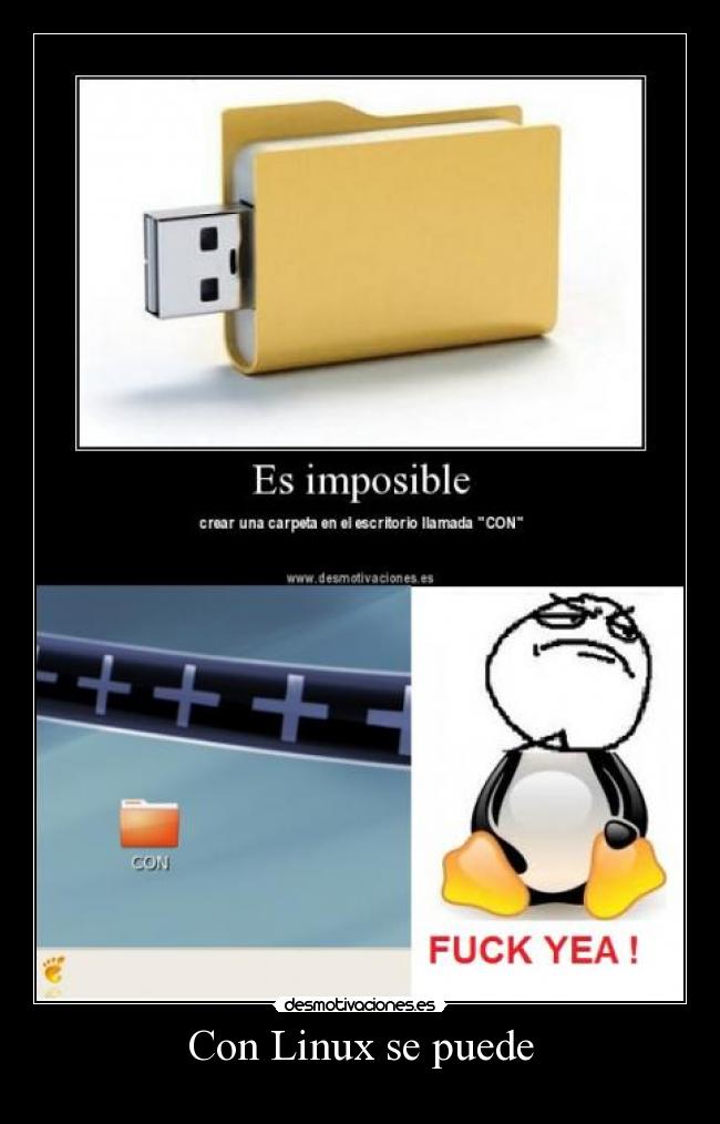 carteles linux fuckyea desmotivaciones