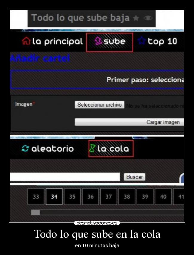 carteles todo que sube baja desmotivaciones