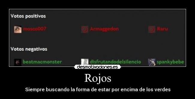 Rojos -