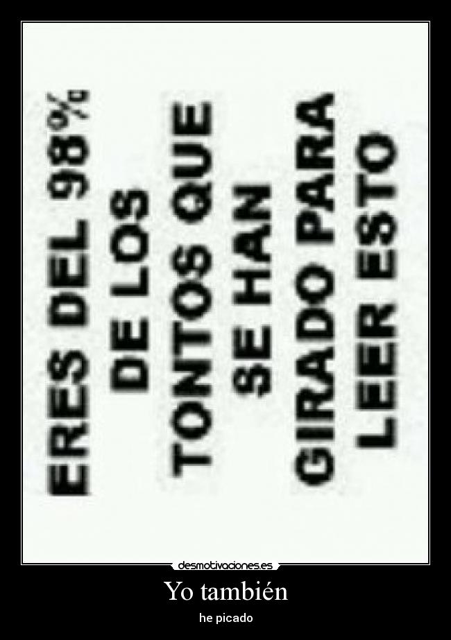 Yo también -