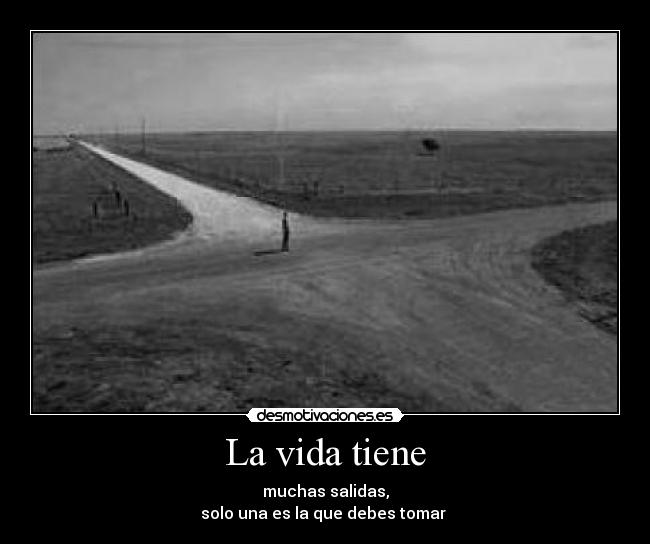 La vida tiene -