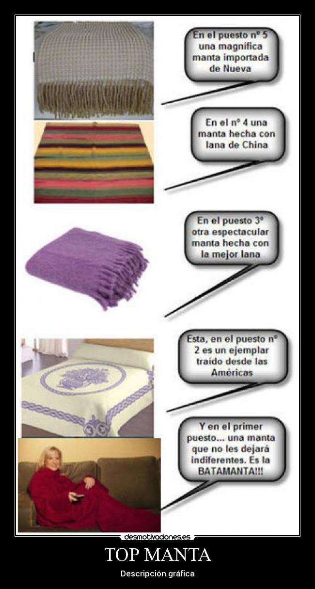 carteles top manta desmotivaciones