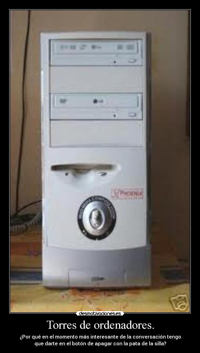 Torres de ordenadores. -