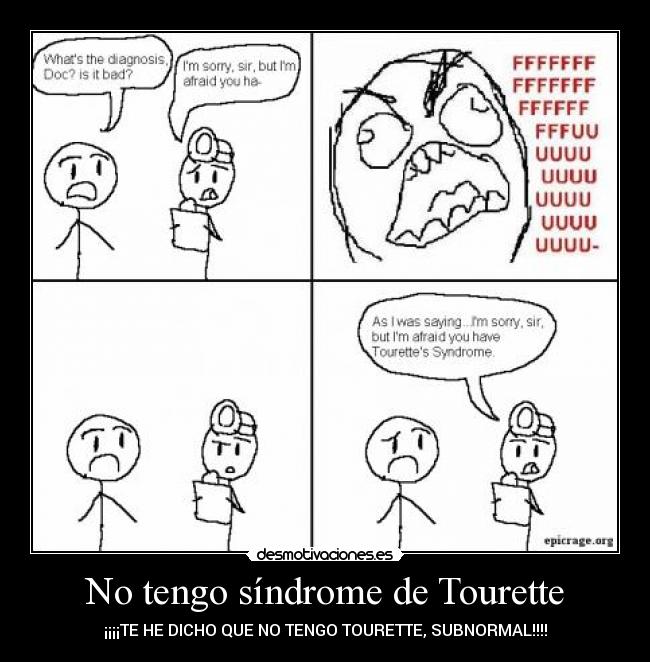 No tengo síndrome de Tourette -