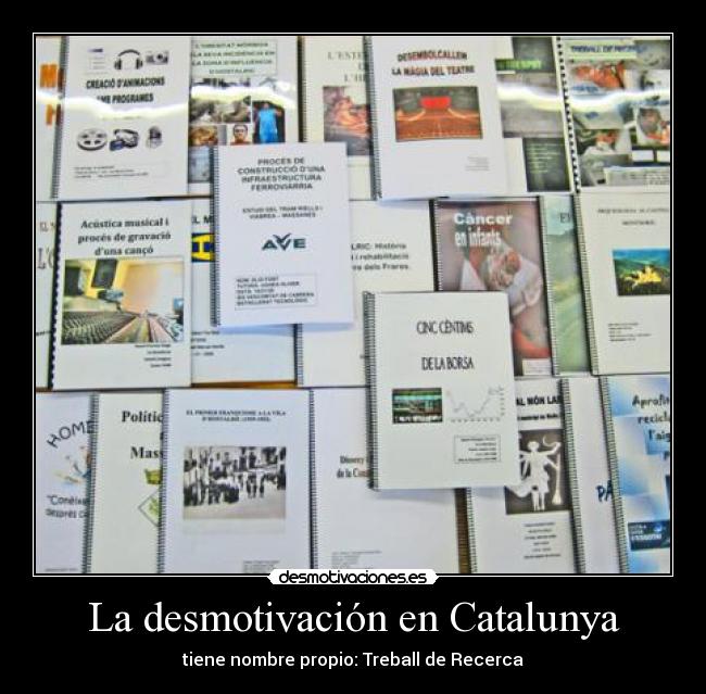 La desmotivación en Catalunya -