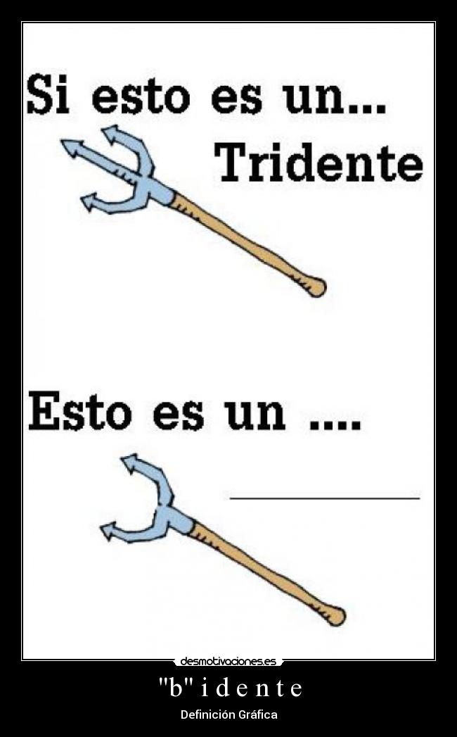 b i d e n t e - Definición Gráfica