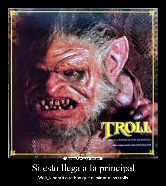 Si esto llega a la principal - 