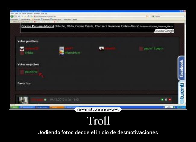 Troll - Jodiendo fotos desde el inicio de desmotivaciones