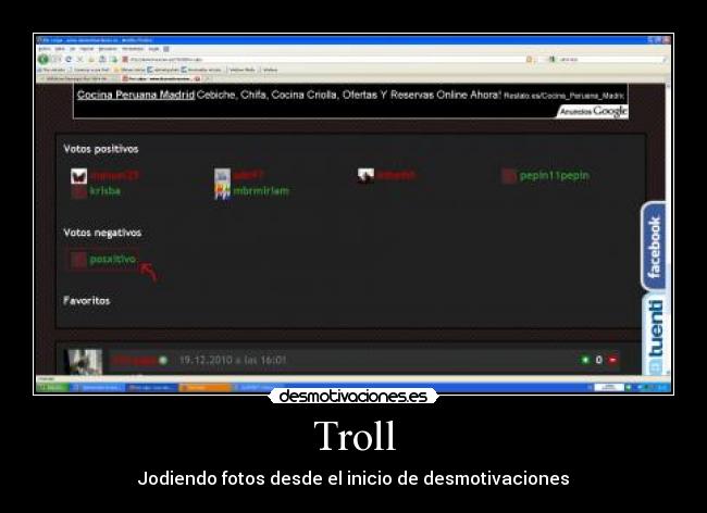 Troll - Jodiendo fotos desde el inicio de desmotivaciones