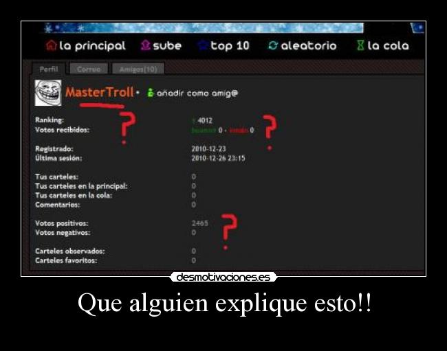 Que alguien explique esto!! -