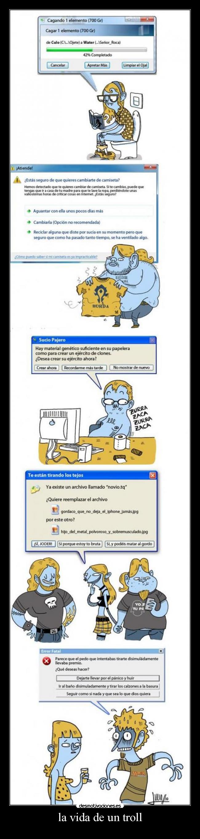 la vida de un troll -