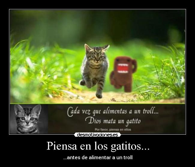Piensa en los gatitos... -