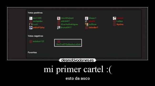 mi primer cartel :( - esto da asco