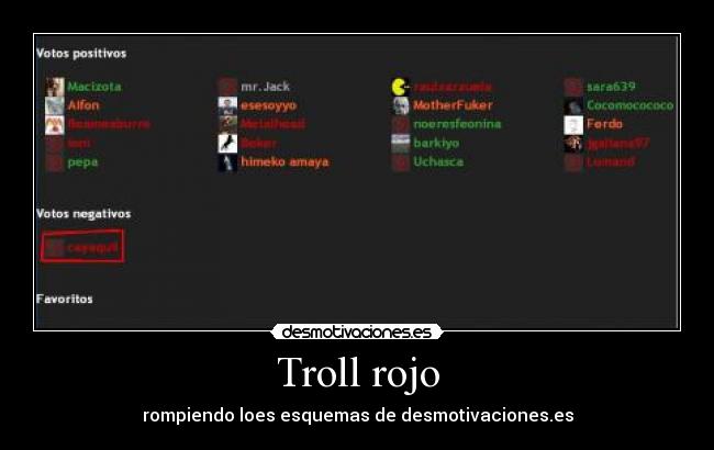 Troll rojo - 