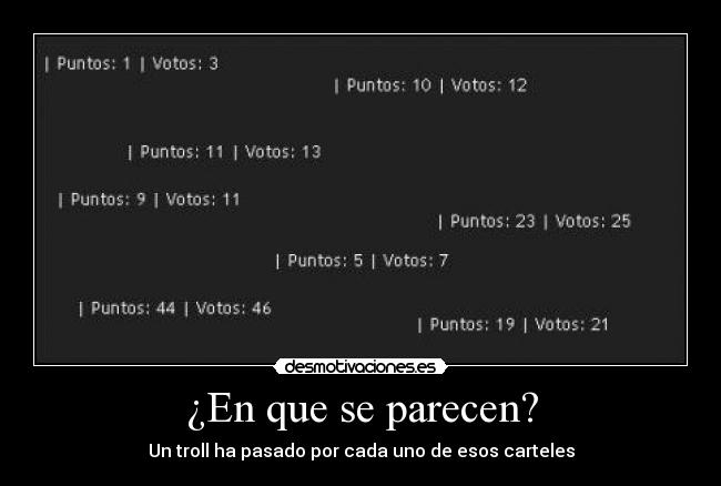 ¿En que se parecen? - Un troll ha pasado por cada uno de esos carteles