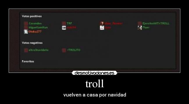 troll - vuelven a casa por navidad
