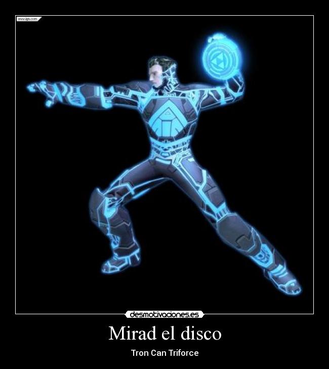 Mirad el disco - Tron Can Triforce